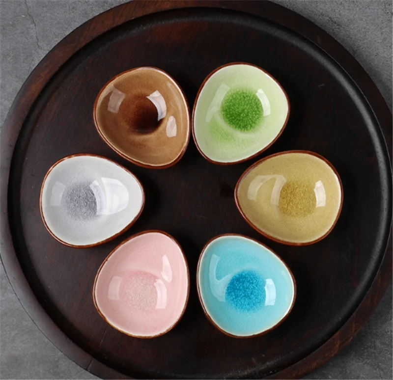 Керамическая тарелка для приправ и острых соусов маленькая масла горчицы уксус