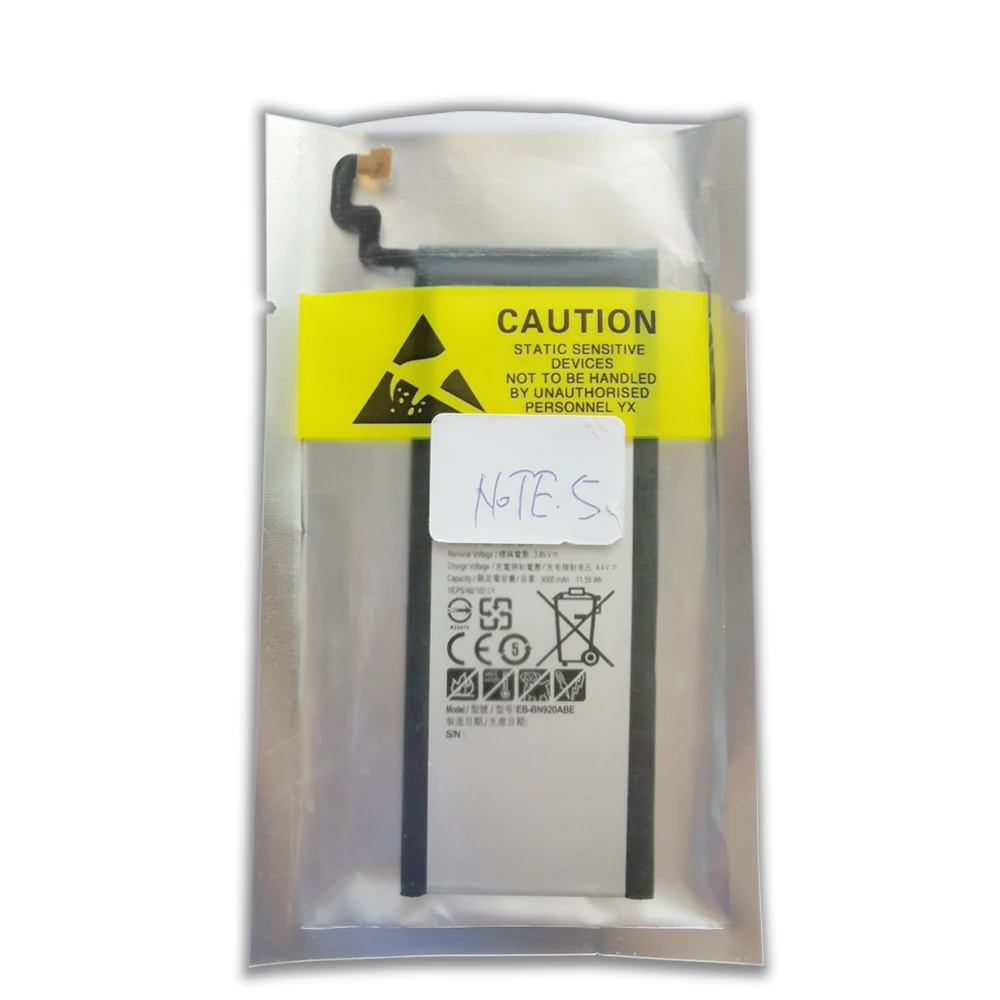 

Original Phone Battery For Samsung Galaxy Note 5 N9200 SM-N920 N920C N920A N920 Real Capacity 3000mAh Bateria Replacement