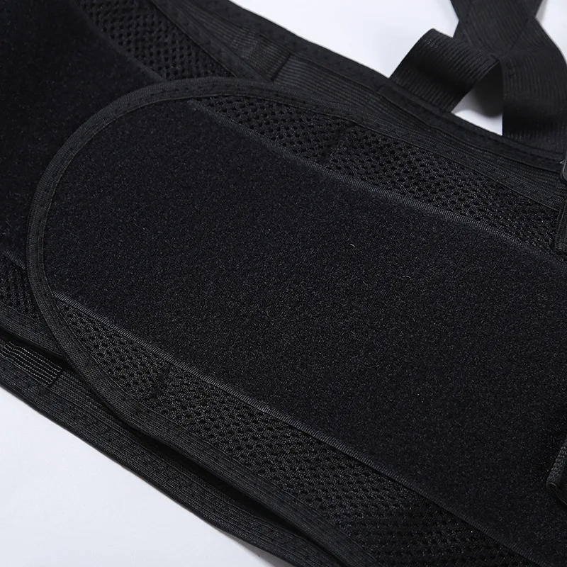 

New Adjustable Waist Support Belt Men Medical Lumbar Fitness Weightlifting Running Back Belt with Shoulder Straps Breathable