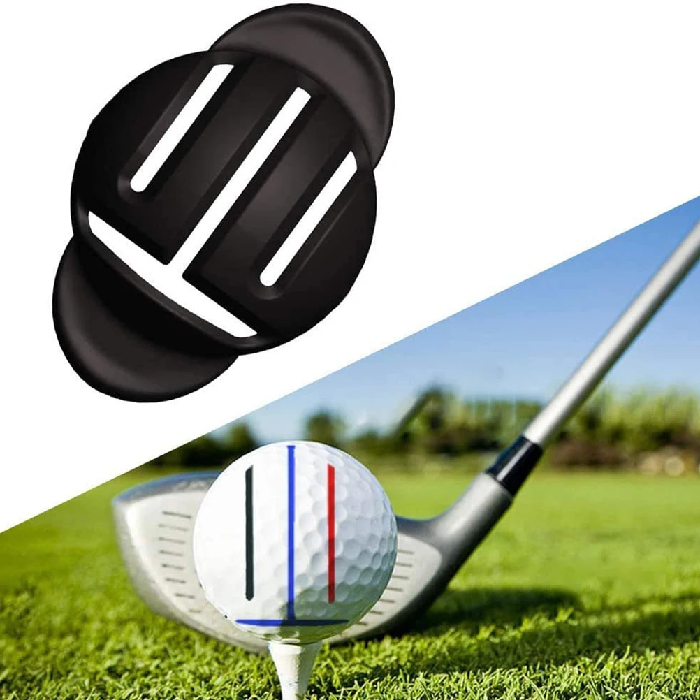 

Portable Golf Ball Line Liner with 2 Marker Pens Durable Golf Ball Marking Alignment Tool Easy Operation B2Cshop