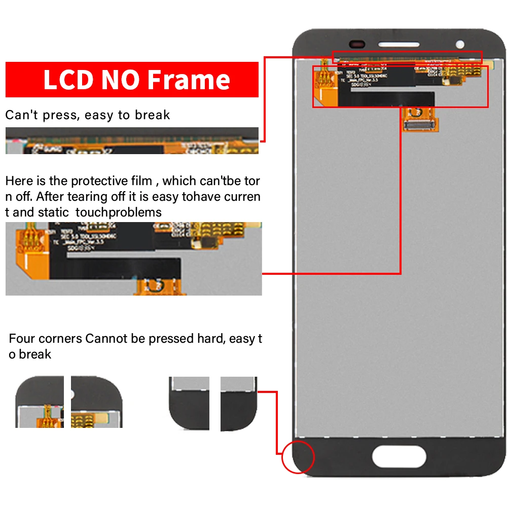 

Original Super Amoled For Samsung Galaxy J3 2018 J337W J337A J337 LCD SM-J337U J337 Display Touch Screen Digitizer Assembly