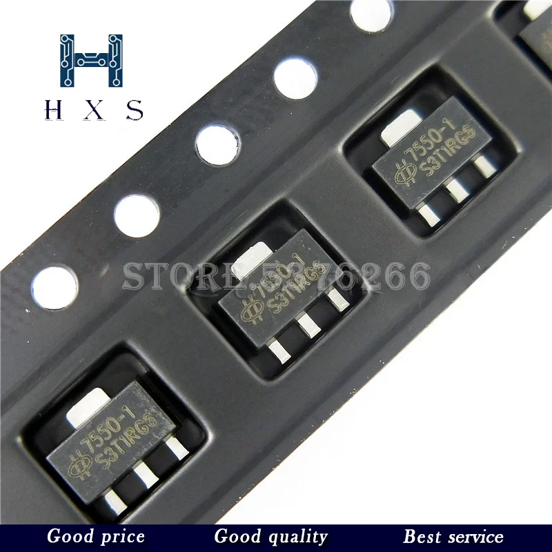 

100 шт. HT7550-1 SOT89 HT7550 7550-1 SOT-89 SMD 7550A-1, новый и оригинальный