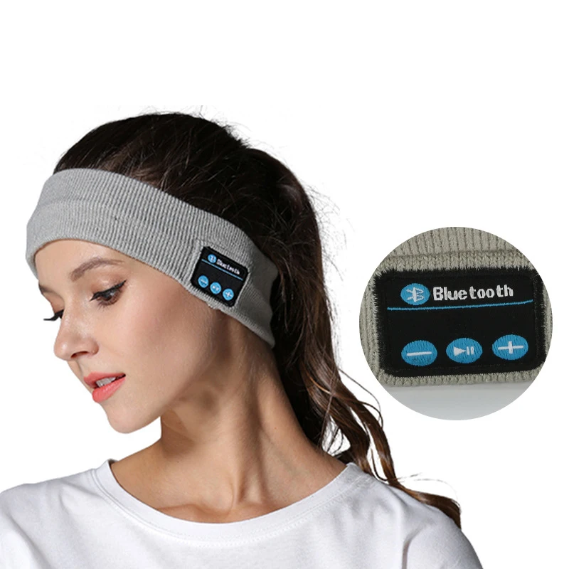 Wireless Bluetooth Music Headphones Headband Knits Sleeping Headwear Unisex Sports Speaker Headset for Workout Jogging Yoga | Спорт и