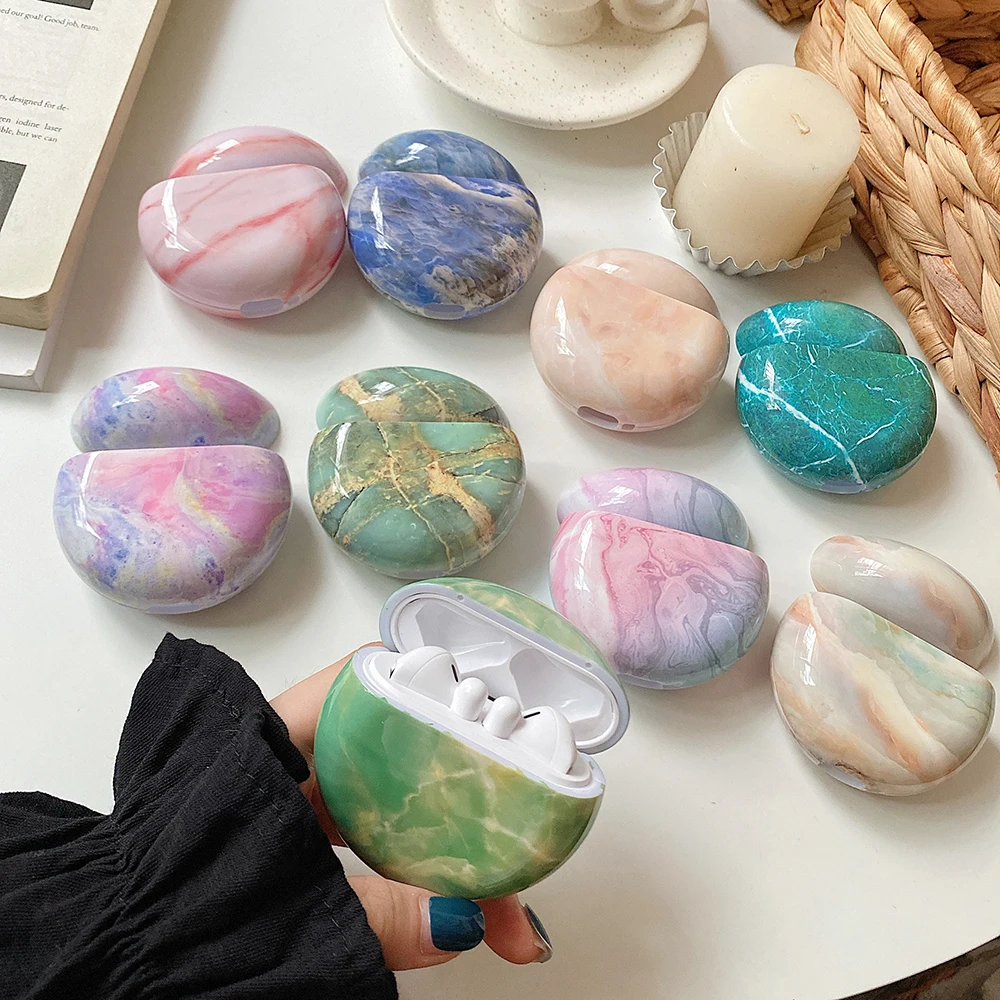 

Marble Pattern Earpods Case for Huawei Freebuds 3 Pro Free Buds 3 Bluetooth Wireless Headset Coque for Huawei Freebuds Pro Cover