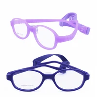 hotsales 937 little kid environmental tr90 bendable safety optical eyeglass frames with adjustable strap and soft nose pad
