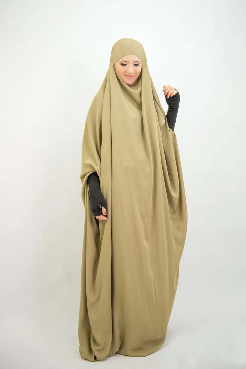 ИД с капюшоном мусульманское женское Молитвенное платье мусульманский цзилбаб абайя длинное химар полное покрытие Рамадан платья мусульм...