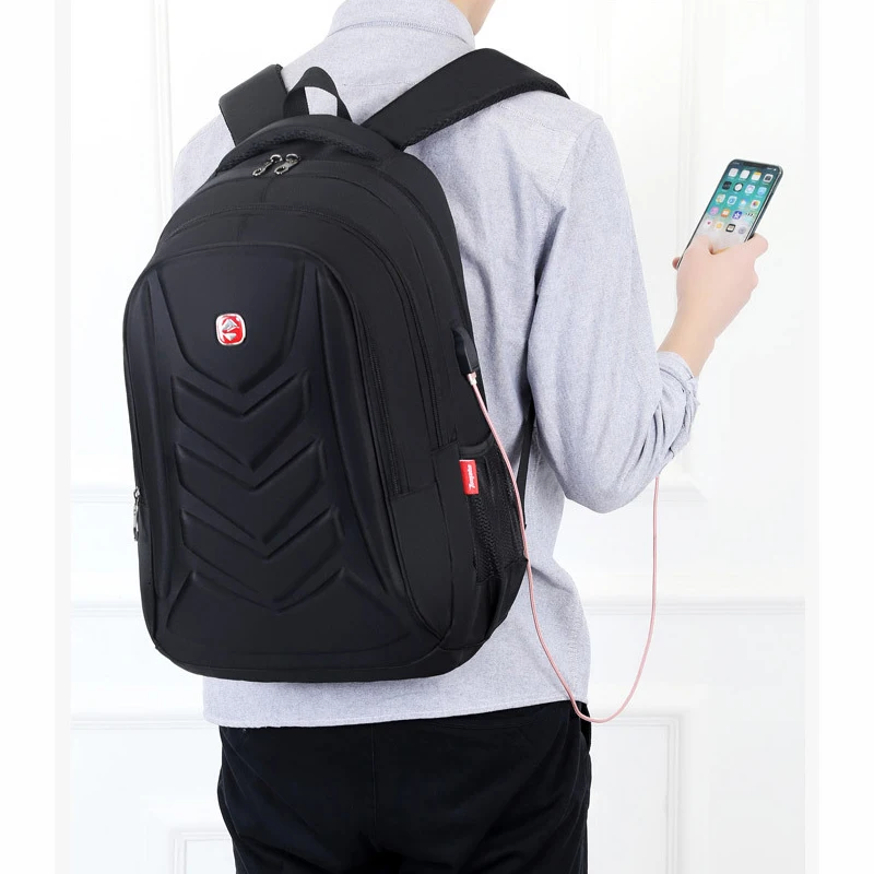 

Mens USB Charge Waterproof Laptop Backpacks Large Capacity Male Leisure Travel Bags Student School Bookbag Computer New 2021 Big