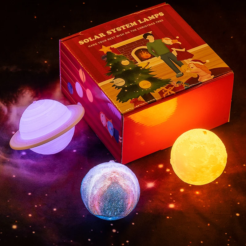 Новинка 2019 Рождественский светильник s Moon детский Ночной рождественские
