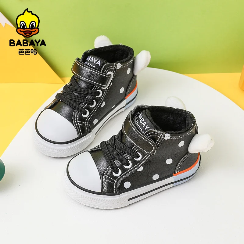 babaya children's cotton shoes 1-3 years old baby toddler shoes cartoon shoes 2021 winter new boys and girls shoes