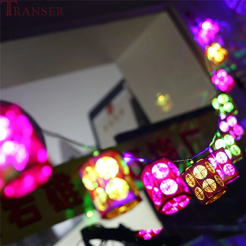 Transer 2 5 м 10 светодиодов деревянные китайские сказочные гирлянды теплые