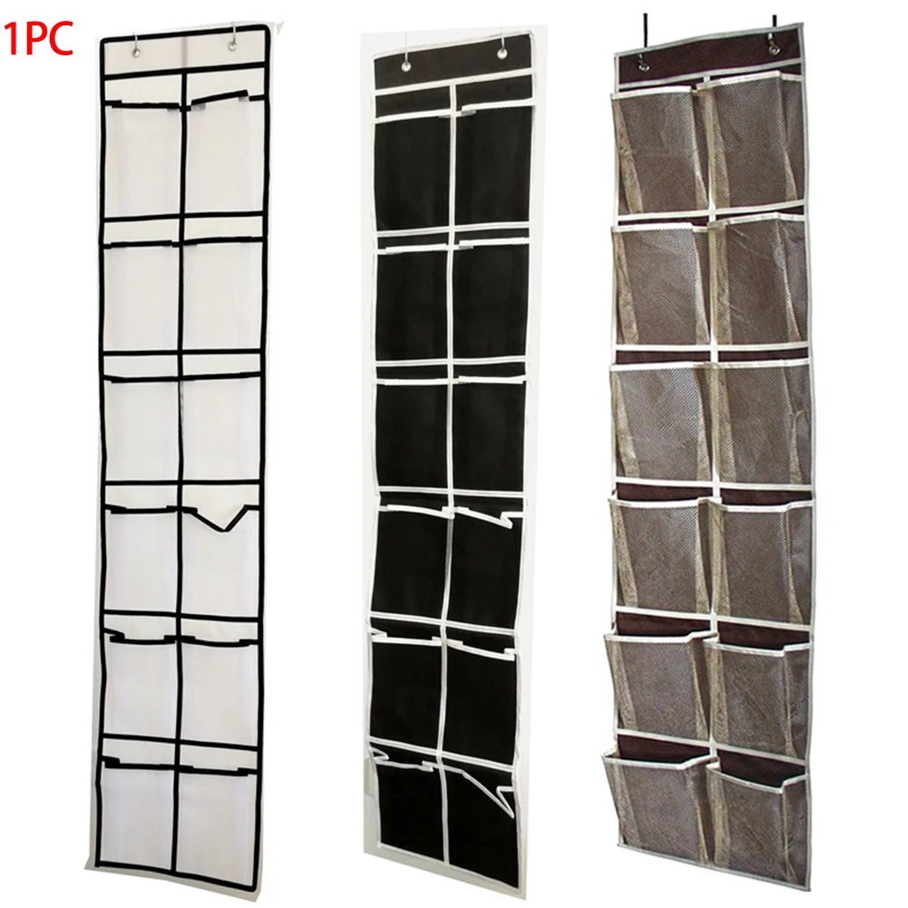 Closet Mesh Pockets Storage Over Door Hanging Bag Holder Shoe Organizer Shelf Wall Narrow | Дом и сад