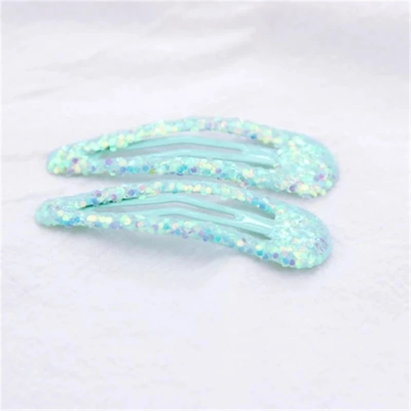 

10Pcs/Set Cute Cartoon Snap Metal Hairpins for ma'am Clips Barrettes Print Luminous SequinHair Accessories for Kids Hairgrips