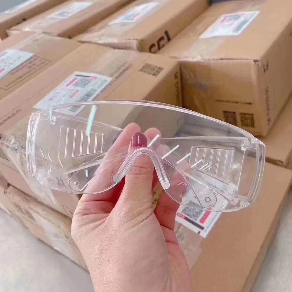 

Safety Protective Glasses Eyes Protection Goggles Anti virus germ Dust and Shock Transparent Eyes Protection Anti-Fog Eyepiece