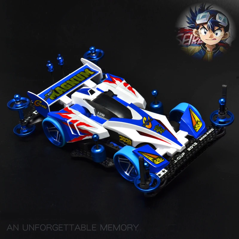Tamiya CYCLONE MAGNUM Mini 4WD модели автомобилей с AR шасси из алюминиевого сплава ролики