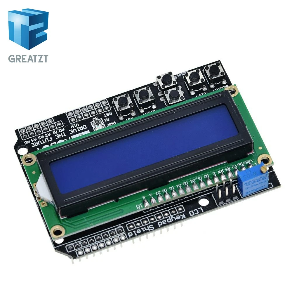 GREATZT 1 шт. ЖК экран с клавиатурой дисплей 1602 модуль дисплея для Arduino ATMEGA328 ATMEGA2560