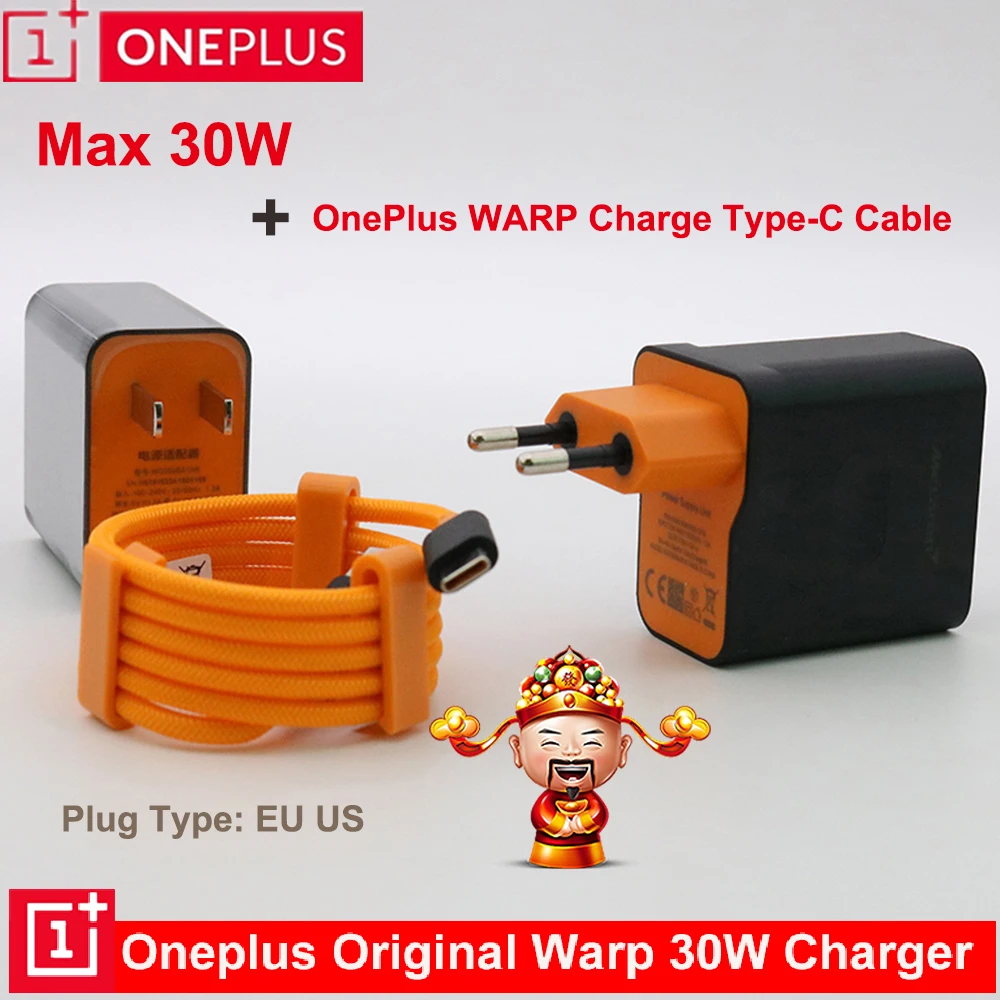 Зарядное устройство OnePlus Warp оригинальное зарядное Mclaren 5 В/6 А для 7t 7 pro 6t 6 5t 3t 3
