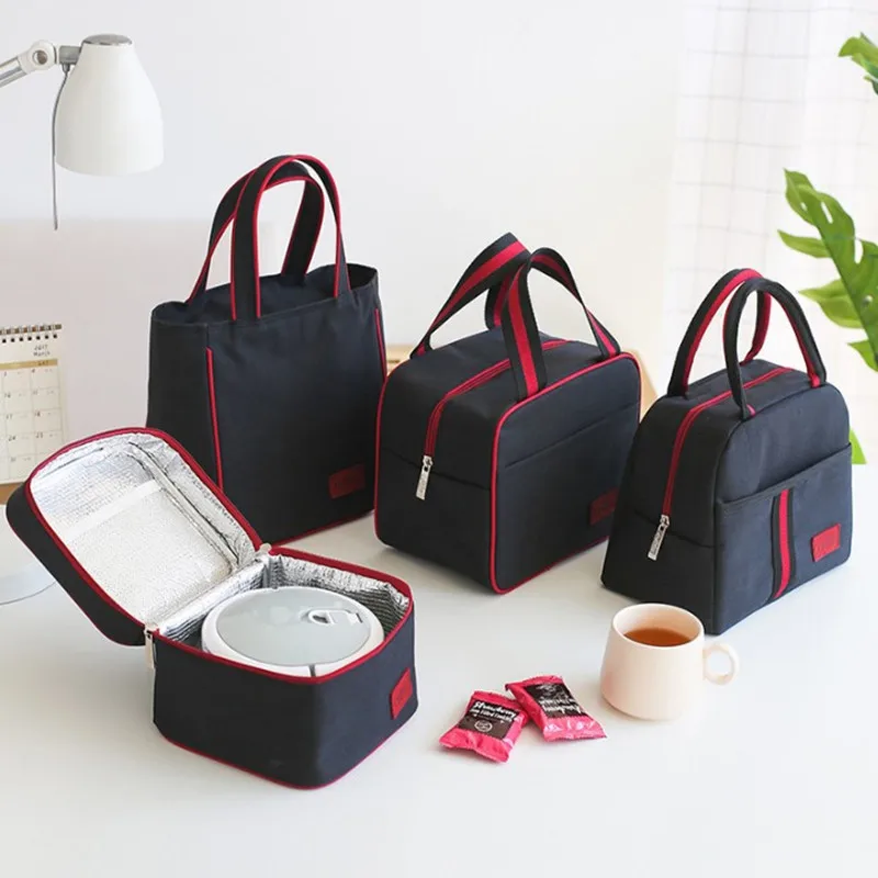 

Waterproof Insulated Lunch Bags Oxford Cooler Bags Necessary Picnic Pouch Unisex Thermal Dinner Box Food Case Accessories