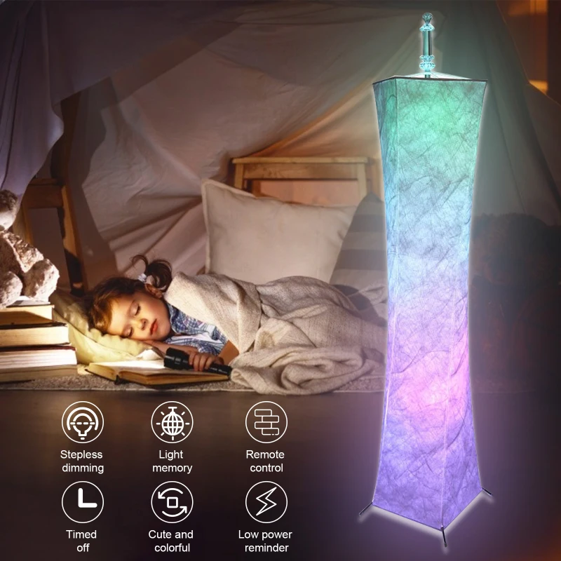 

LED Floor Lamp Multifunctional RGB Decorative Lights Color Changing Romantic Atmosphere Lights With Remote Control Modern Room