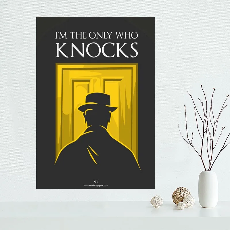 Плакат на заказ с надписью "I Am One Knocks", Шелковый плакат на холсте, модное украшение для дома, хороший дизайн, тканевый плакат