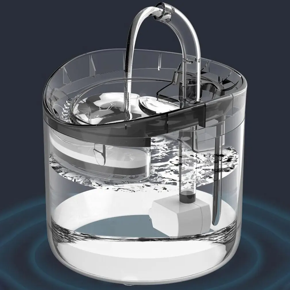 

1.8 L Automatic Cat With Faucet Dog Water Dispenser Transparent Drinkers Pet Drinker Feeder With Sensor Kit