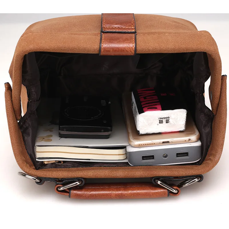 

Top-handle Small Tote Women's Bag Luxury Nubuck Leather All-match Messenger Lady Bag Hairball Ornaments Red Shoulder Female Bag