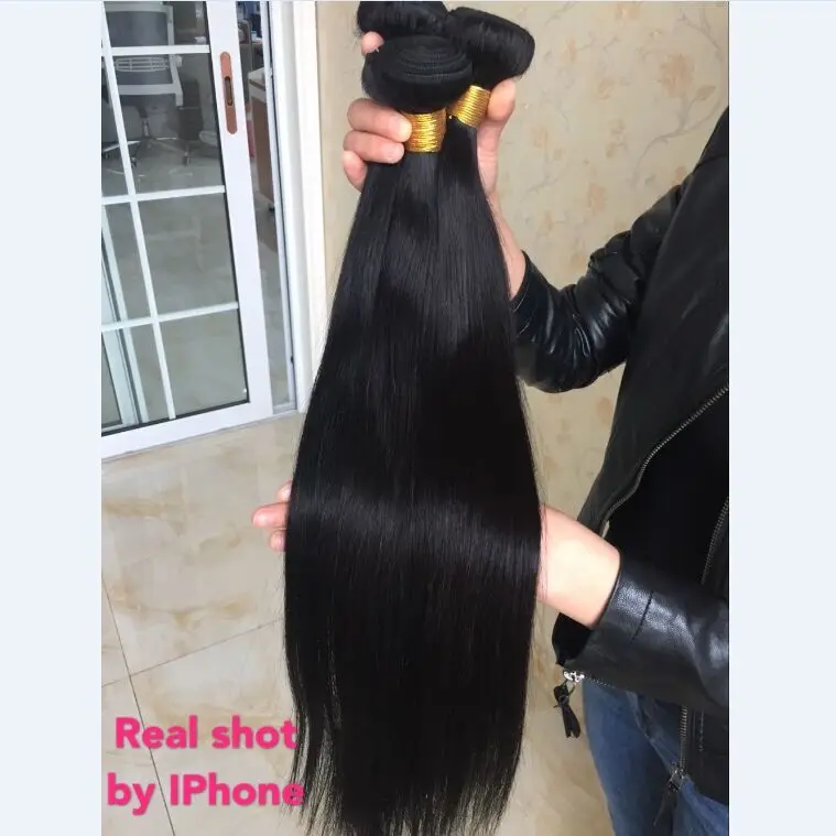 Aliafee волосы перуанские прямые вплетаемые 3/4 предложения пряди 8 &quot 30&quot