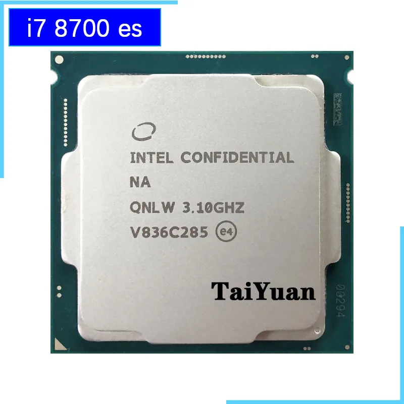 Процессор Intel Core i7-8700 es i7 8700 es i7 8700es QNLW 3,1 GHz шестиядерный процессор с двенадцатью резьбой L2 = 1,5 M L3 = 12M 65W LGA 1151