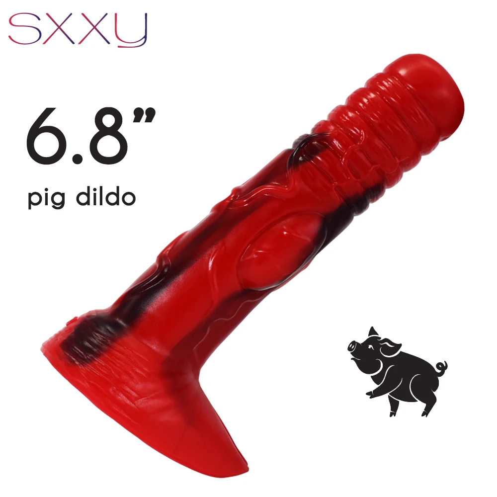 SXXY свинья фаллоимитатор узел животное пенис гей секс игрушки для мужчин фетиш