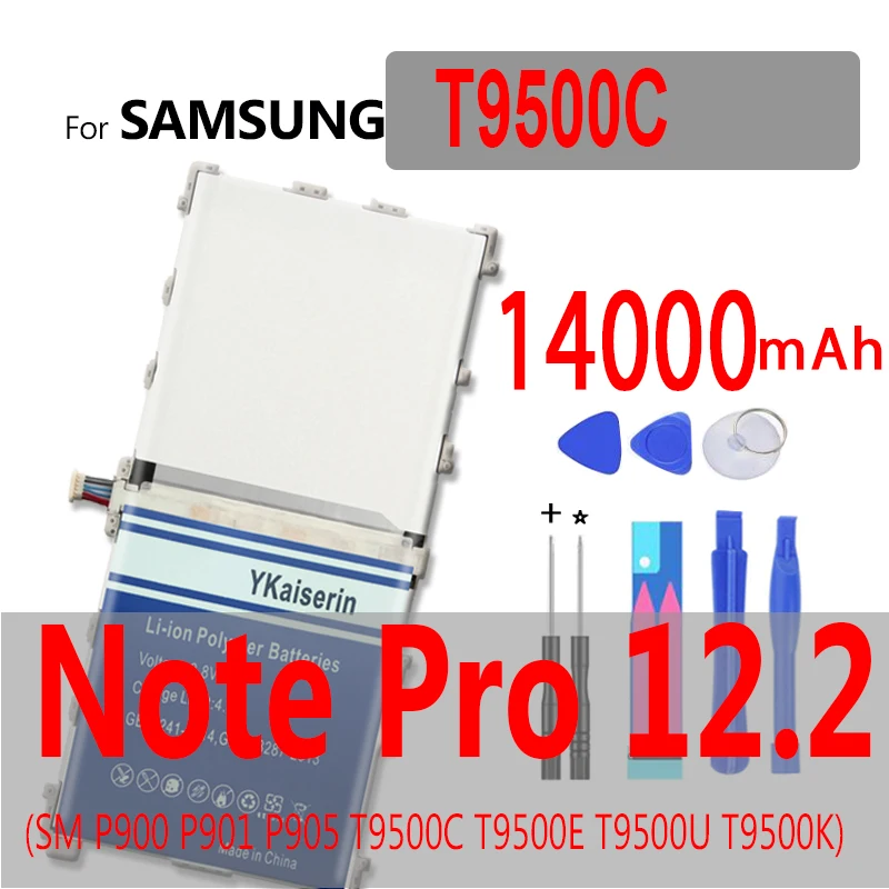 T9500K T9500C планшеты аккумулятор для Samsung Galaxy Note Pro 10 1 12 2 Lenovo Tab 3 7 0 8 Lite SM P900 GT P5200 N5100