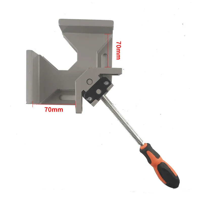 

90 Degree Aluminum Single Handle Right Angle Clamp Angle Clamp Woodworking Hand Tool Frame Clip Right Angle Folder Tool