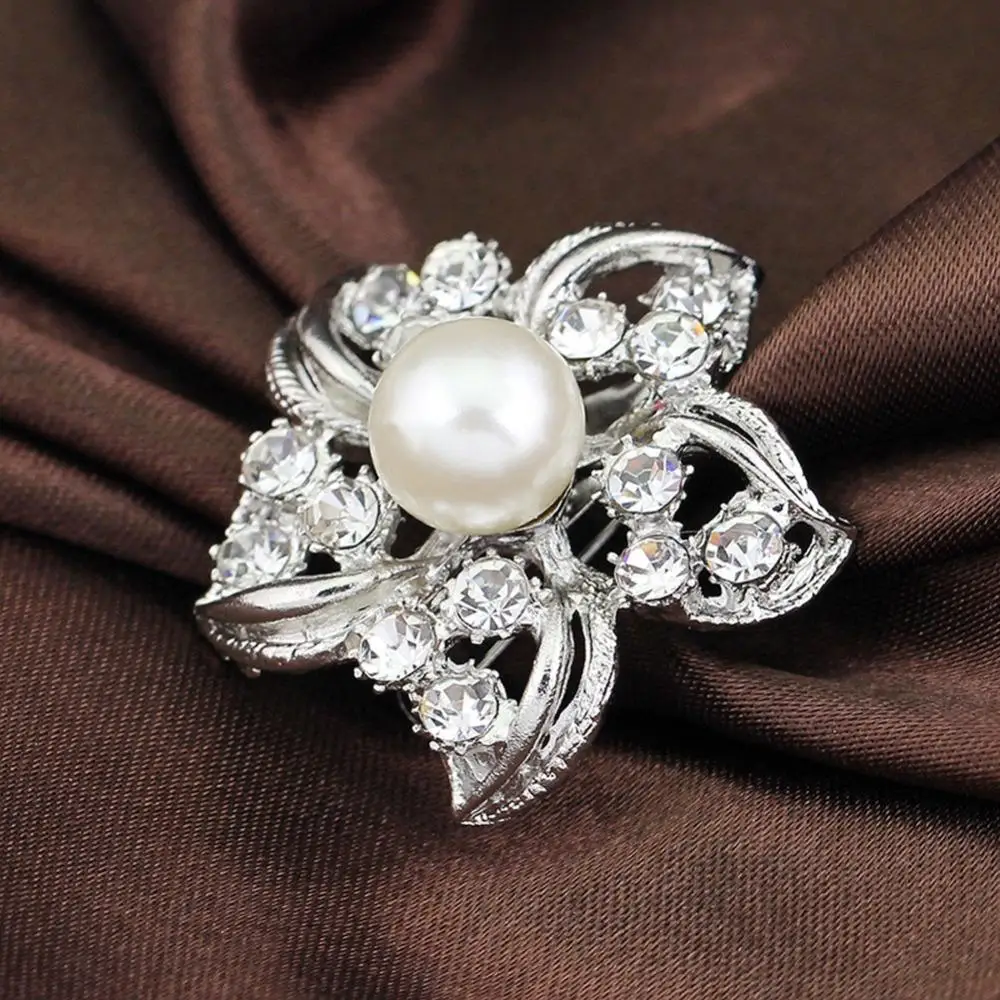 Модные аксессуары изящная брошь в форме цветка стразы украшение для платья