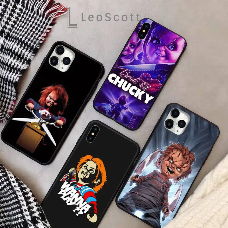 

Child's play Chucky Phone Case for iPhone 11 12 pro XS MAX 8 7 6 6S Plus X 5S SE 2020 XR Soft silicone cover shell