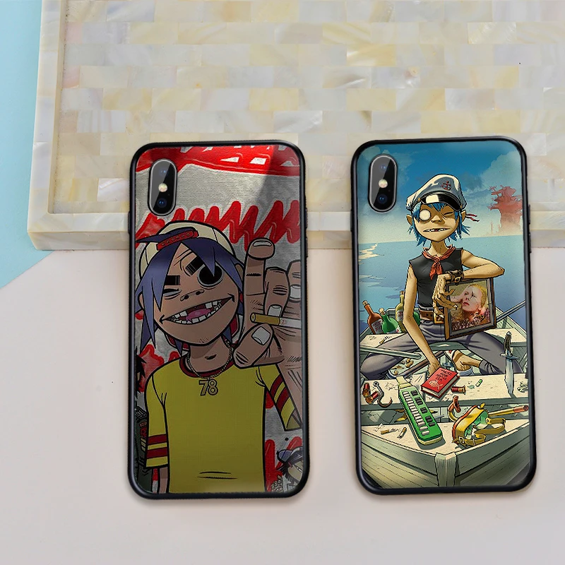 Мягкий чехол Gorillaz band из ТПУ для Apple IPhone X XR XS MAX 5 5S 5C SE 6 S 7 8 Plus ipod touch силиконовый |