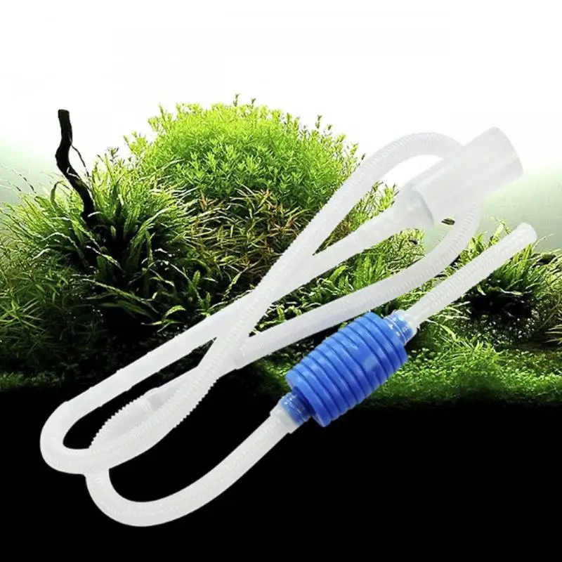 

1pcs Aquarium Fish Tank Cleaner Vacuum Pump Hourglass Filter Simple Fish Tank Vacuum Siphon Pump Cleaning Tool Fast Delivery