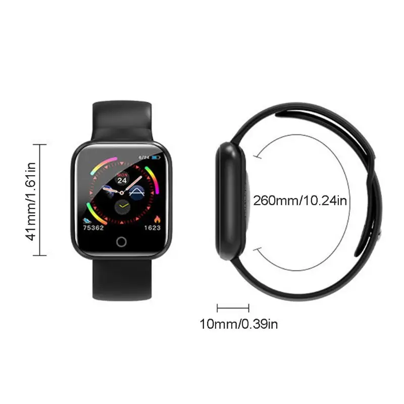 Смарт-часы I5 с измерением пульса и артериального давления водонепроницаемые