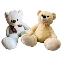 cute plush toy large short plush teddy bear doll girlfriend birthday gift 120cm white fluffy bear toy