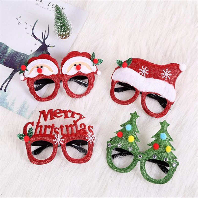 

Рождественская вечеринка очки Рамка рождественские украшения Рождество Санта Клаус Снеговик рамка очки Рождество Новый год Декор