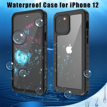 Luxury Waterproof Case For Apple iPhone 12 Pro Case Clear 360 Protective Underwater Diving Case for iPhone 12 Pro Max 11 Coque