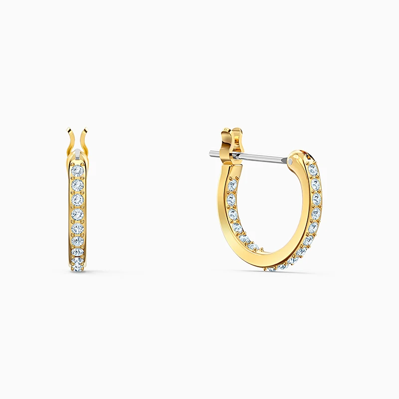 

Fashion SWA New SYMBOLIC MANDALA Pierced Earrings Charming Round Mandala Crystal Gold Stud Earrings Women Romance Jewelry Gifts