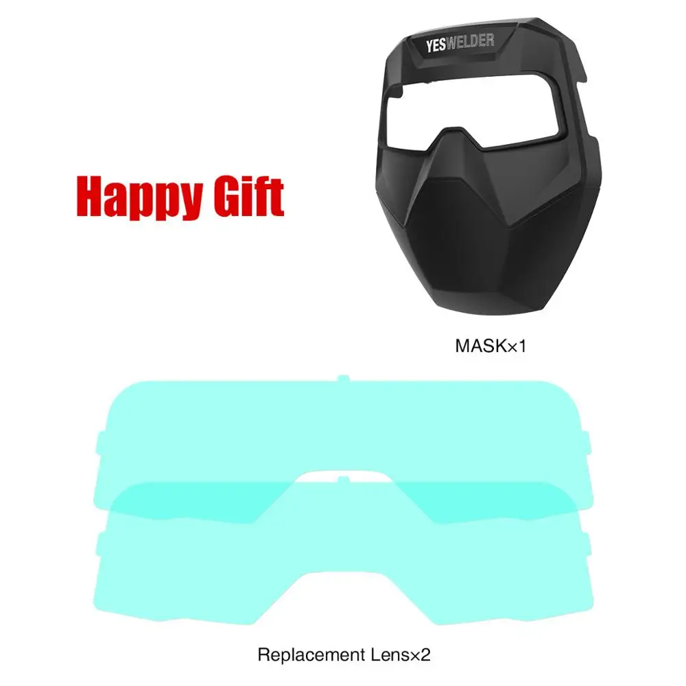 Сварочные очки YESWELDER цветные сварочные с автоматическим затемнением для TIG MIG MMA