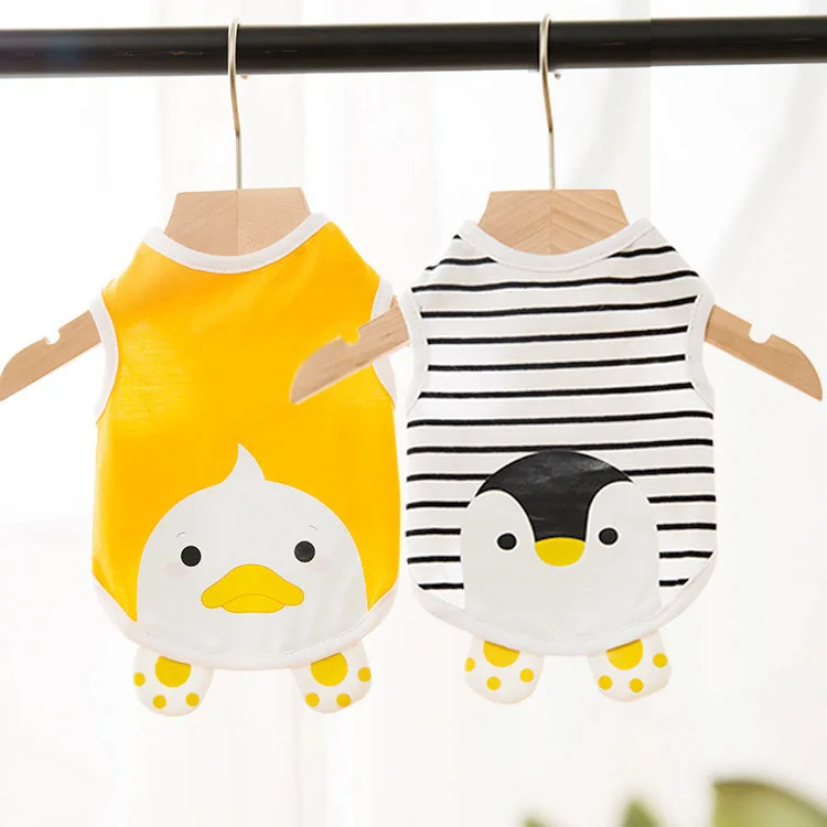 

New summer cat vest baby cat milk cat dog spring and summer thin section cute anti-hair loss pet vest clothes