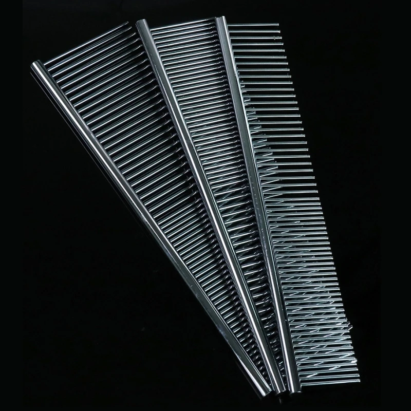 

Pet Dematting Comb Stainless Steel Pet Grooming Comb for Dogs and Cats Pet Flea Long Hair Fur Remove Comb Pet Cleaning Supplies