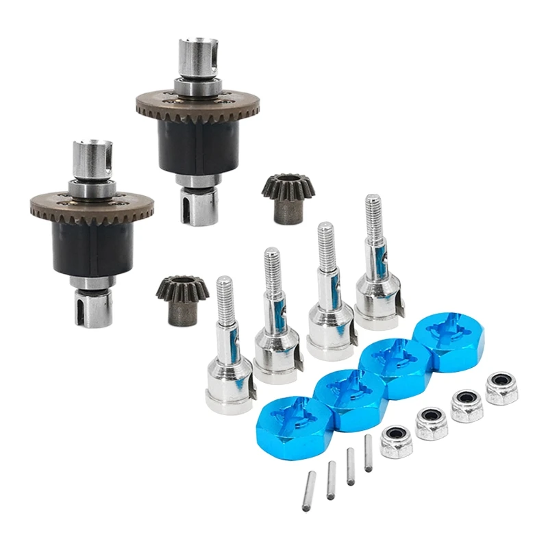 

1Set Wheel Conversion Set Axle & 12Mm Hex Dive Hub Turn 1/10 On Road For Wltoys 1/18 A959 & 2 Pcs For Wltoys A949 A959 K929-B RC