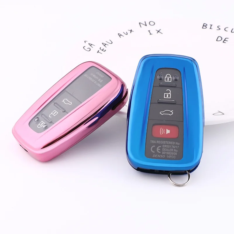 Чехол для Toyota Camry CHR Corolla RAV4 Avalon Land Cruiser Prado Prius чехол дистанционного брелока 2 3 4 Button