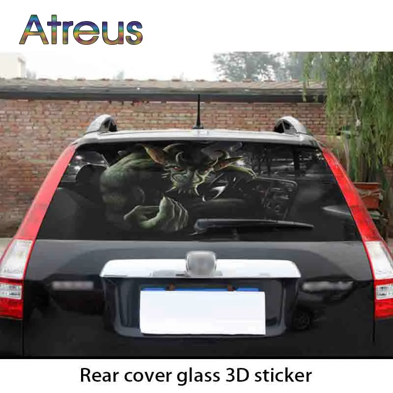 Автомобильное заднее стекло лобовое 3D наклейки светоотражающие Аксессуары для