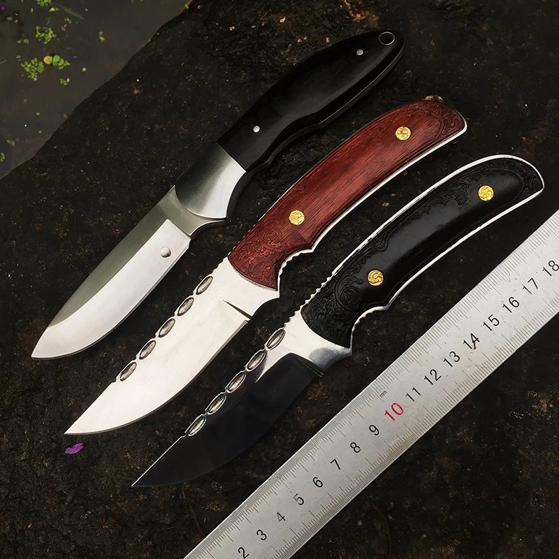 

Охотничий нож с фиксированным клинком, тактический нож, прямой нож для охоты, кемпинга, выживания, ежедневного ношения на природе