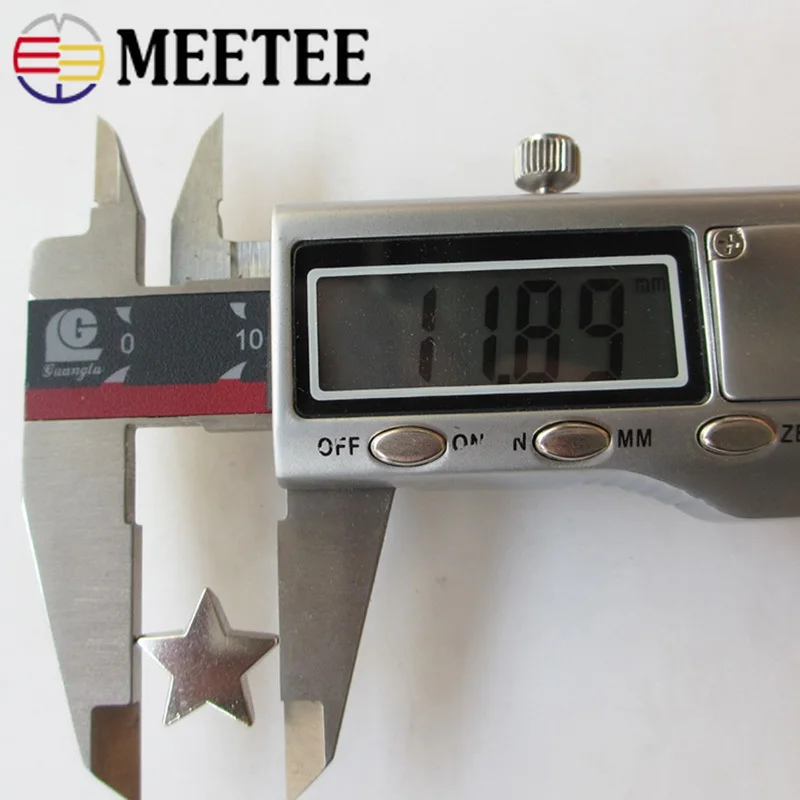 Meetee 50pcs 9/12/19mm Metal Star Rivet Buckles Shoes Leather Belt Decoration Nail Clasp Accessories DIY Bags Clothing | Дом и сад