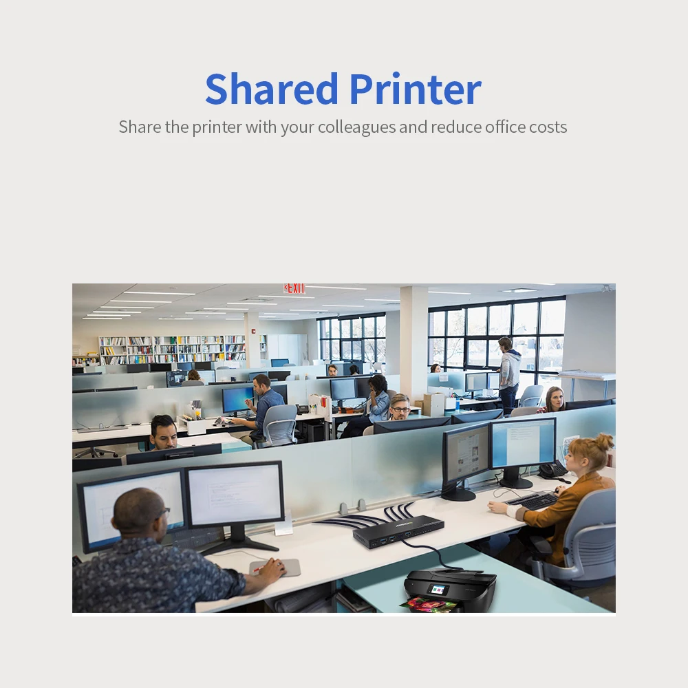 Коммутатор AIMOS USB2.0 устройство для совместного использования 8 компьютеров 4 USB