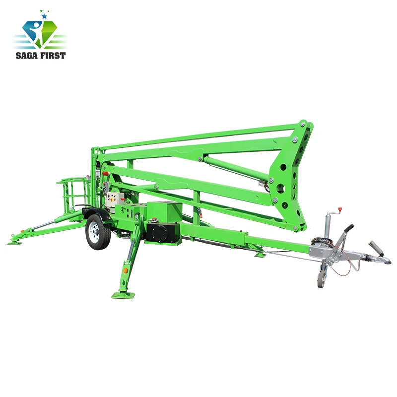 Goedkoop Getrokken Boom Lift Voor Building Schilderen Getrokken Antenne Werken Platform