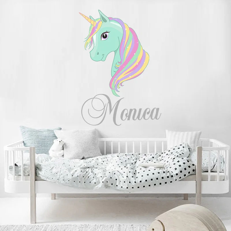 Conisi Современная Наклейка на стену с изображением детского имени милые